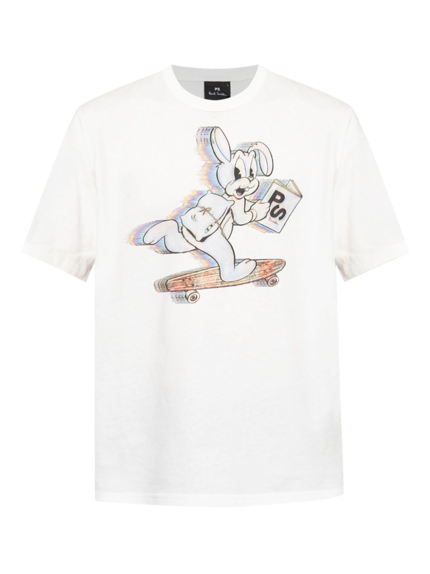 Ps By Paul Smith Ps Paul Smith T-shirt With Colorful Print In White