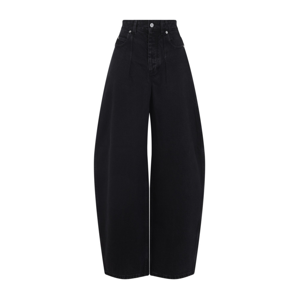 Jacquemus Le De-nimes Droit Jeans Women In Black