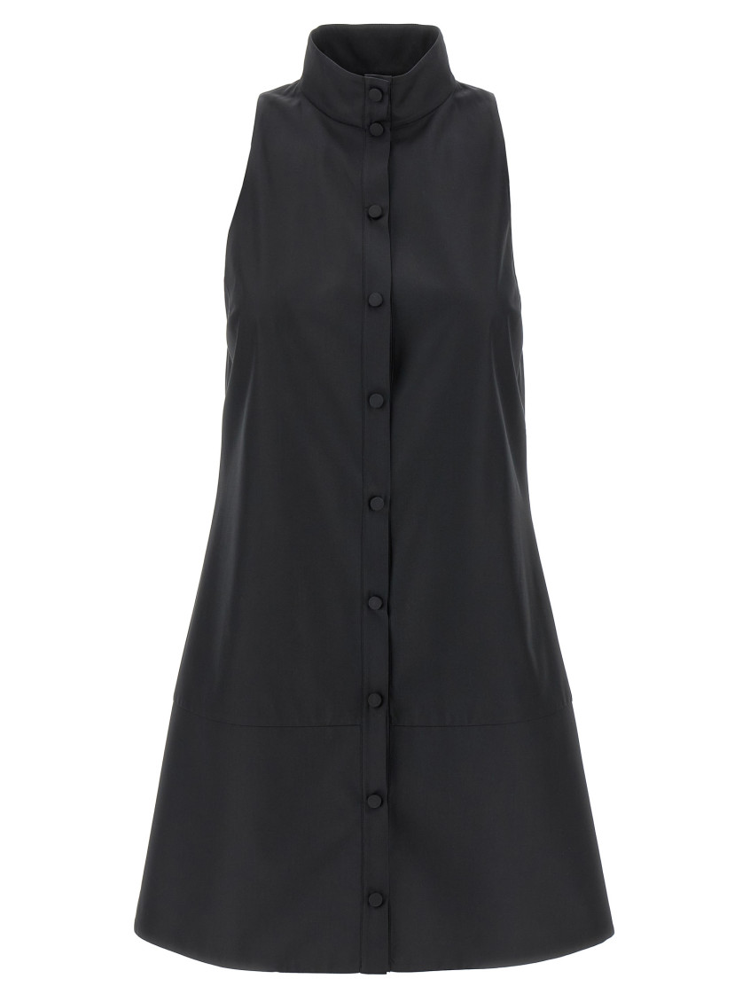Giovanni Bedin Black Sleeveless Dress In Black