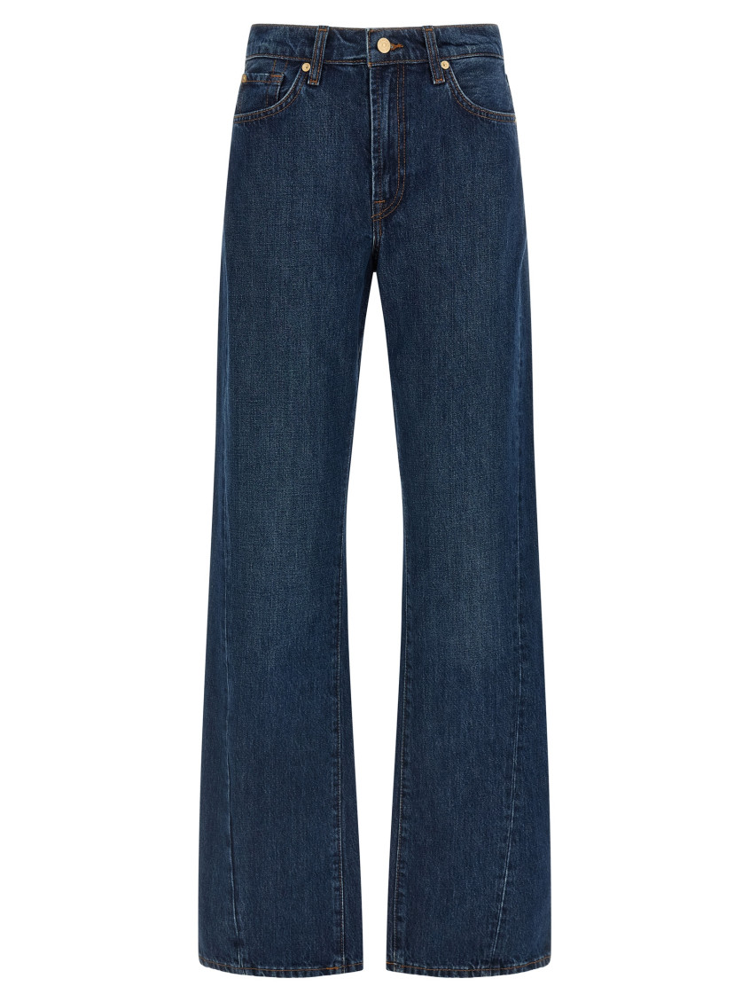 7 For All Mankind Twisted Tess September Jeans In Blue
