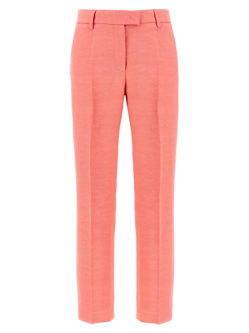 Alberto Biani Trousers Back Pocket Belt Loops Side Pockets In Pink