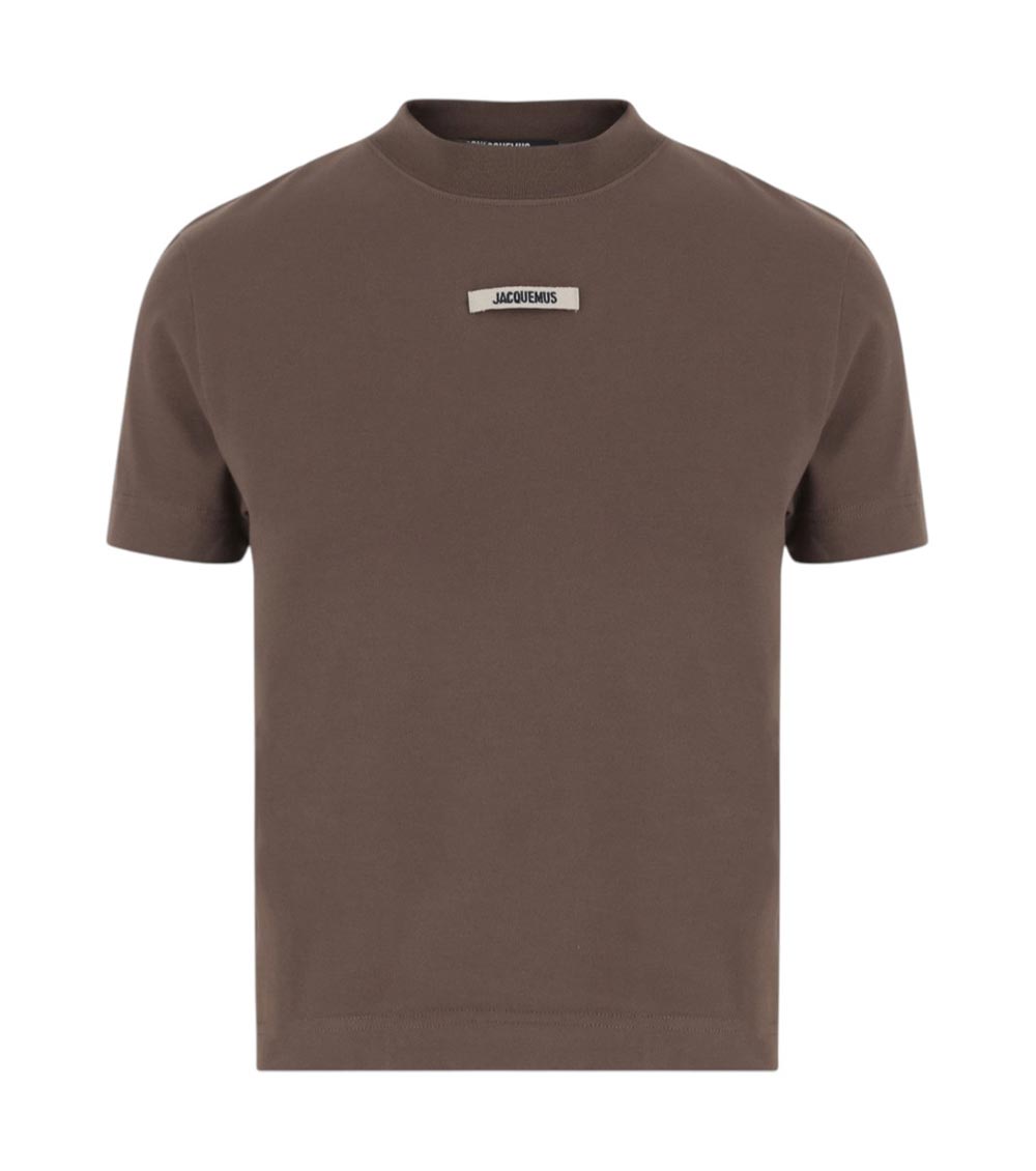 Jacquemus Le T Shirt Grosgrain In Brown