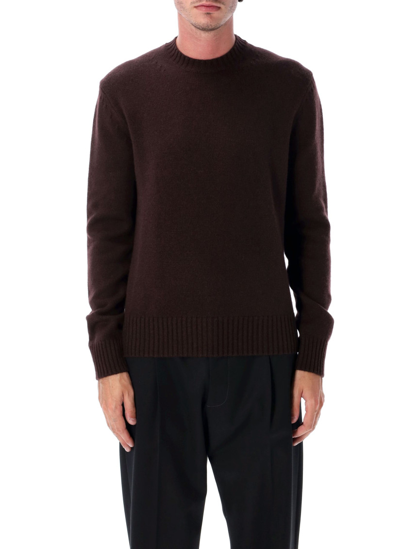 Tom Ford Crew Neck Sweater Long Sleeves In Brown
