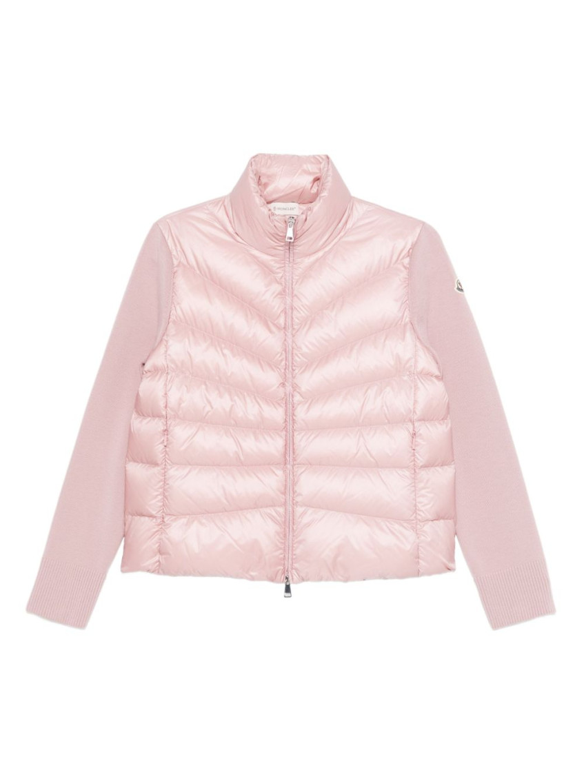 Moncler Pink Padded Cardigan