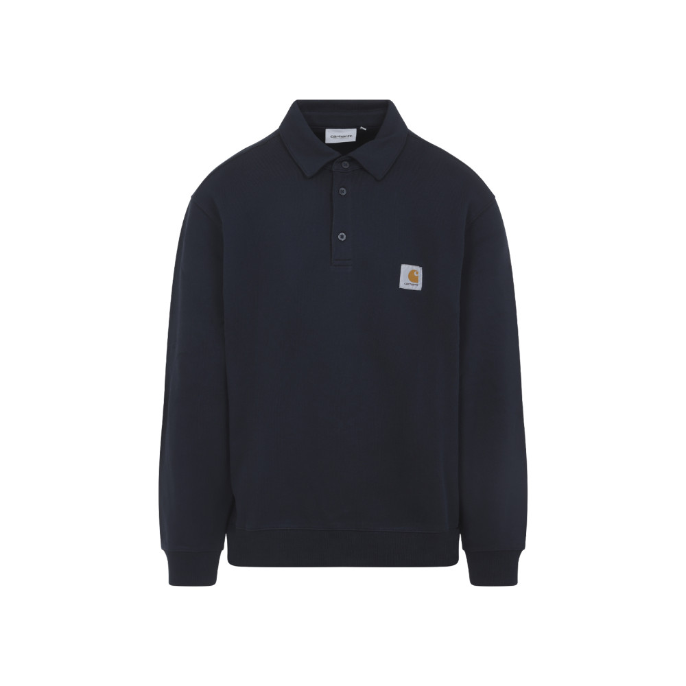 Carhartt Work In Progress French Terry Polo Sweatshirt In Blue