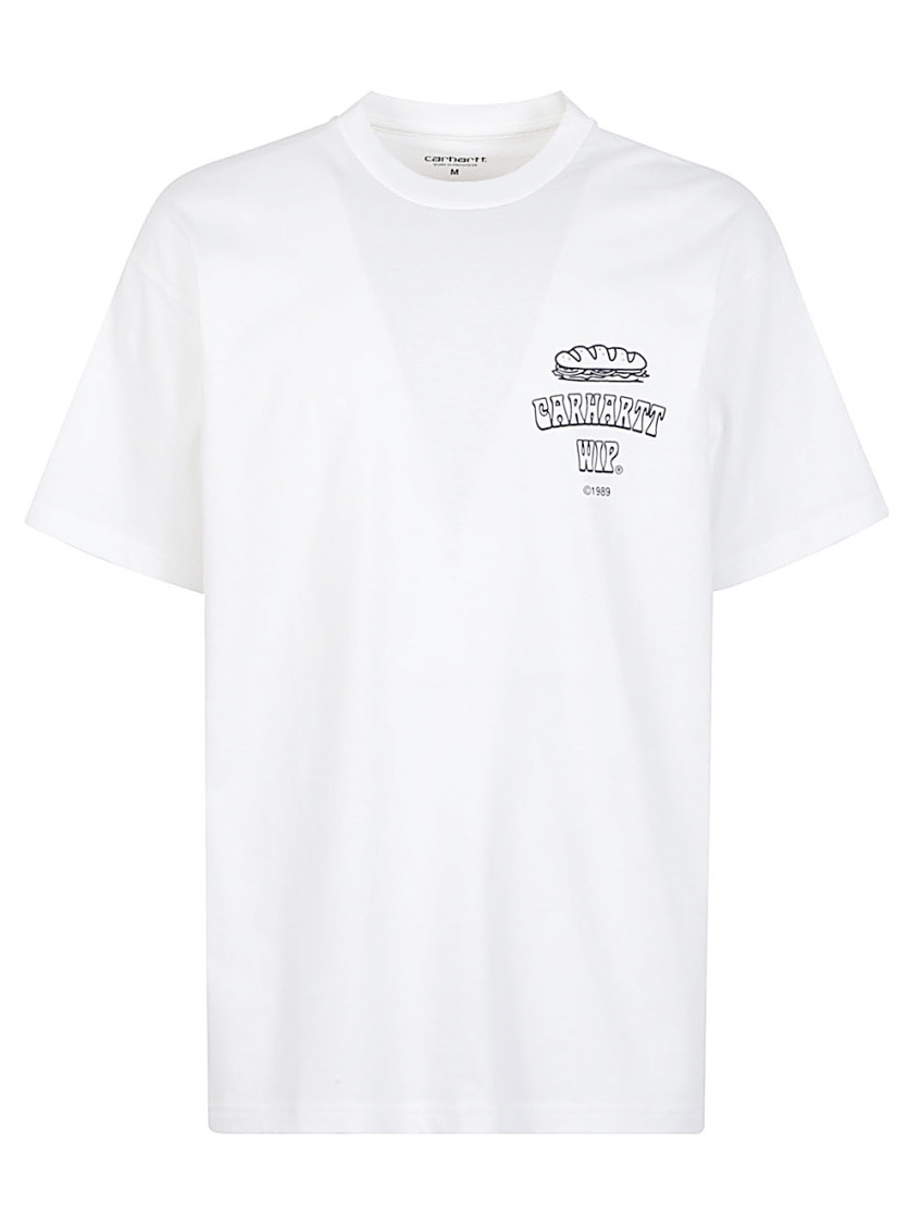 Carhartt Carhatt Wip Sandwich Short Sleeve Graphic Tee In White