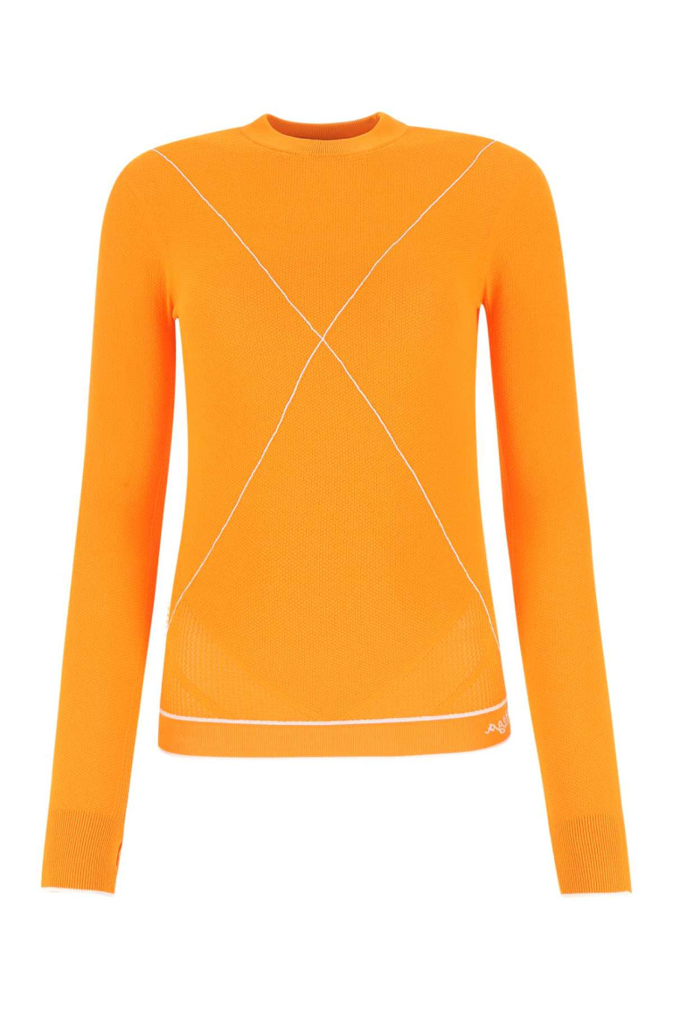 Bottega Veneta Orange Viscose Blend Sweater In Orange
