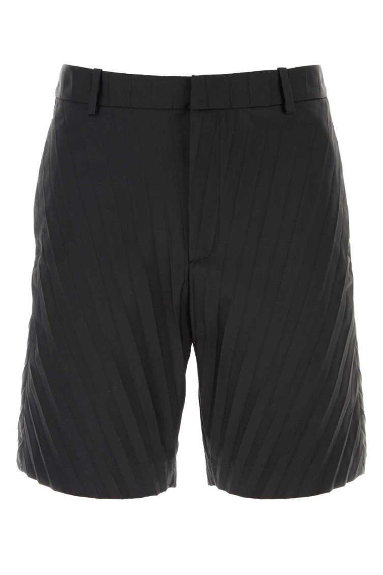 Valentino Vlogo Toile Iconographe Bermuda Shorts In Black