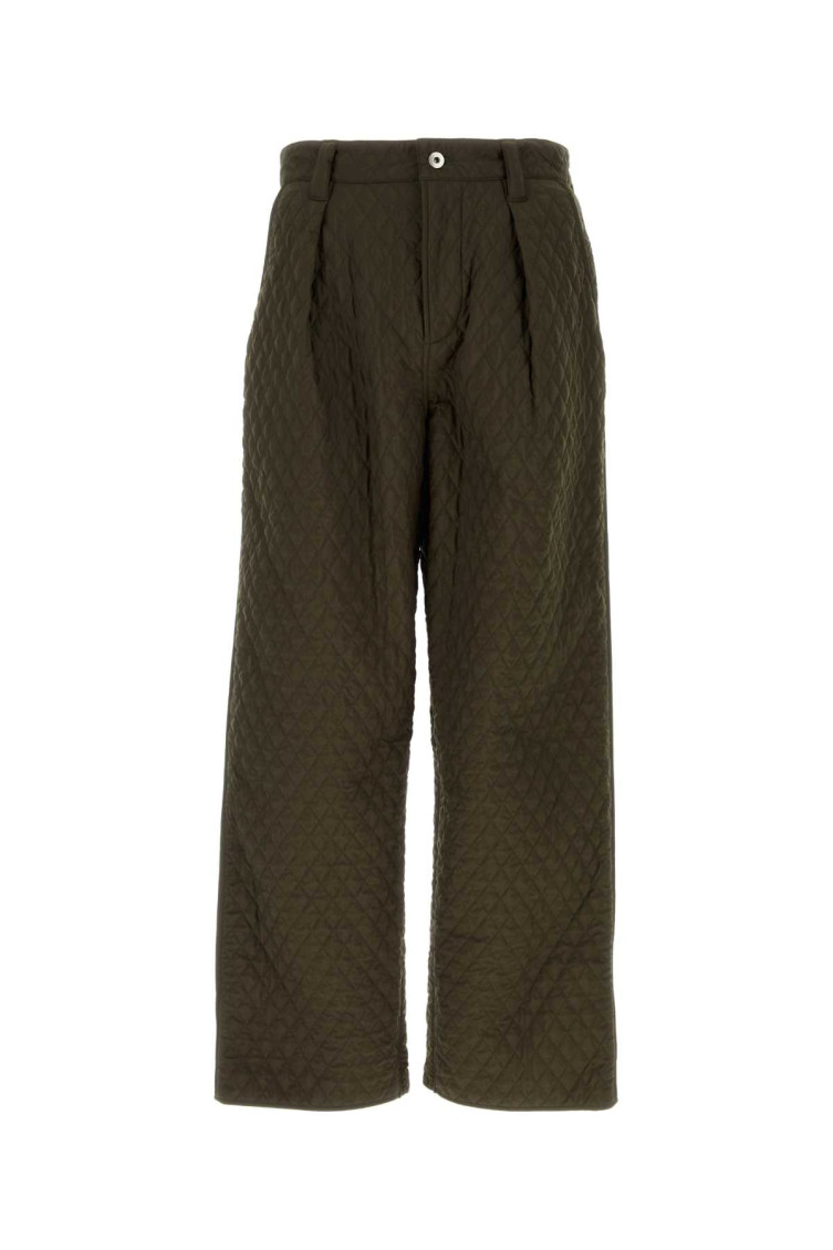 Burberry Men's Army Nylon Pant In Green