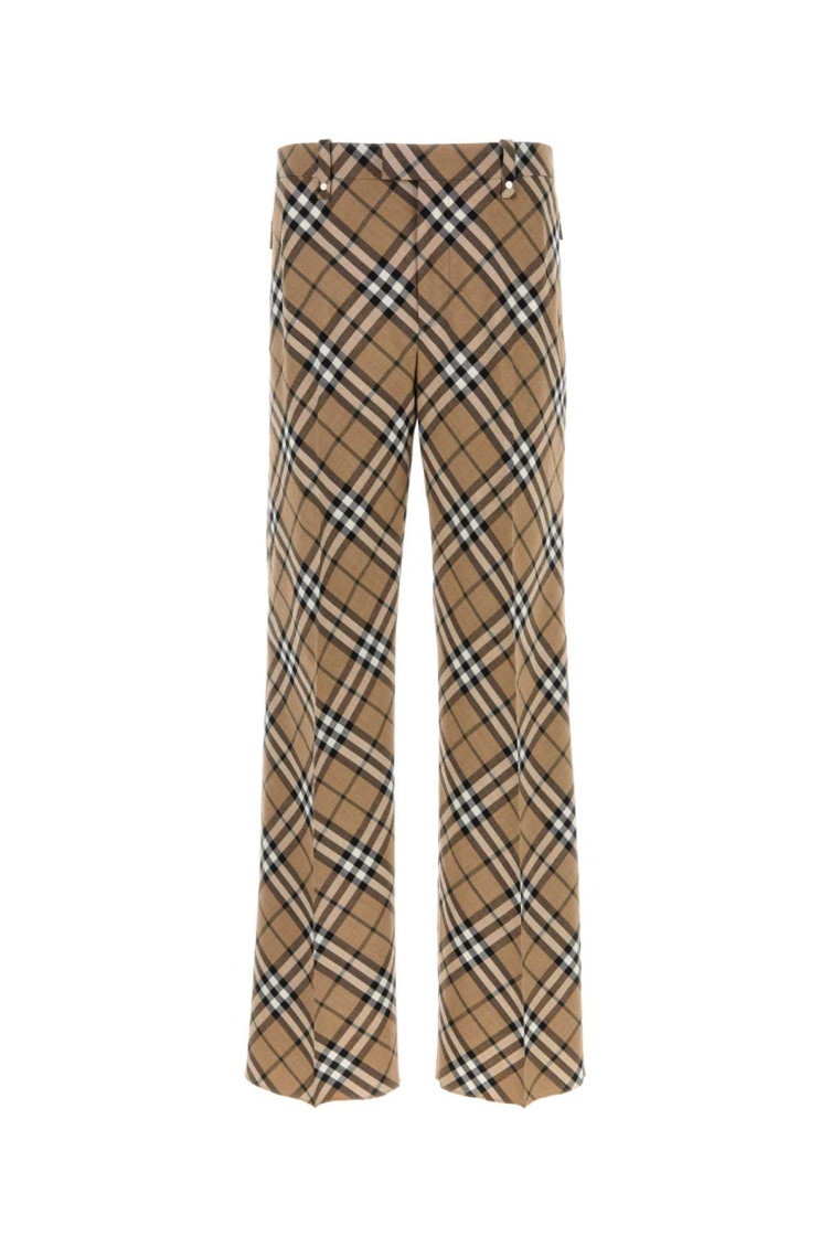 Burberry Embroidered Polyester Blend Pants For Men In Multicolor