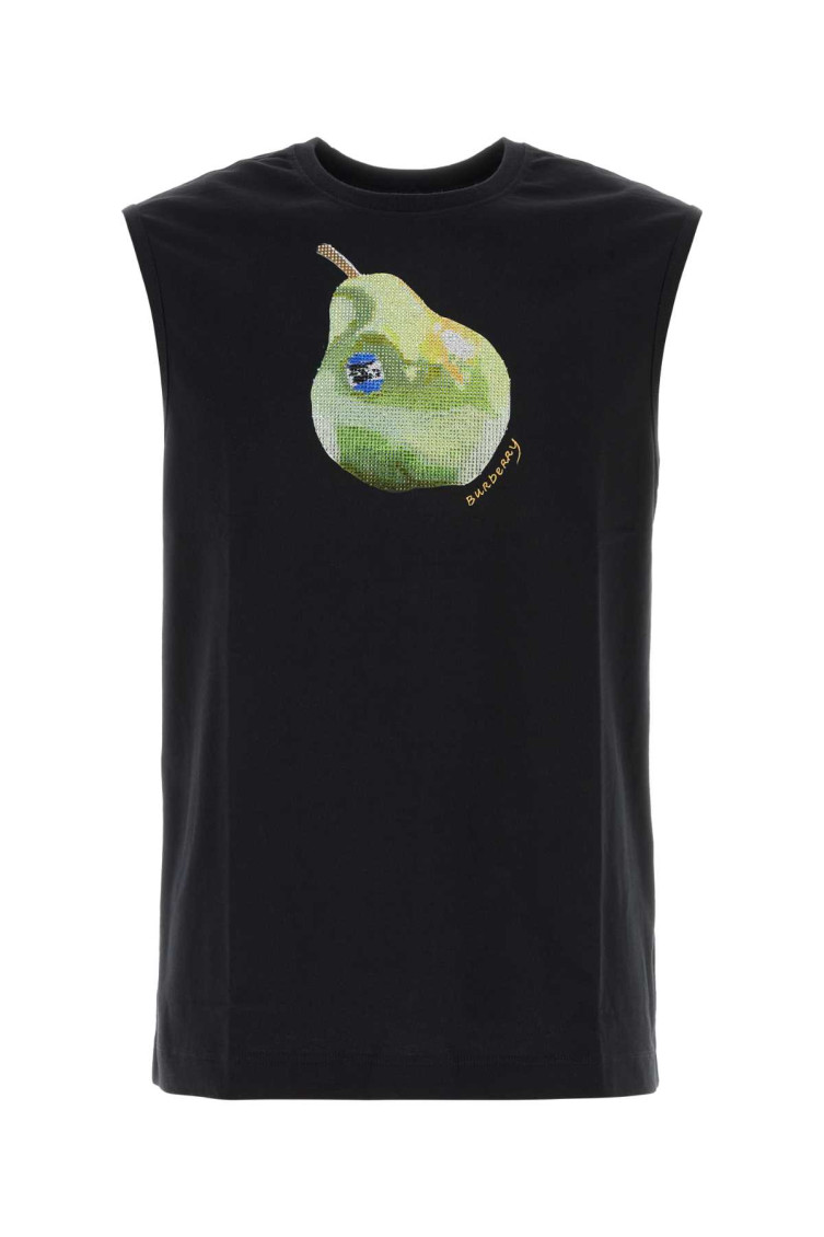 BURBERRY BLACK SLEEVELESS TANK TOP