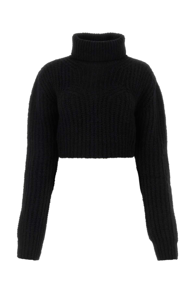 Dsquared2 Black Wool Blend Sweater In Black
