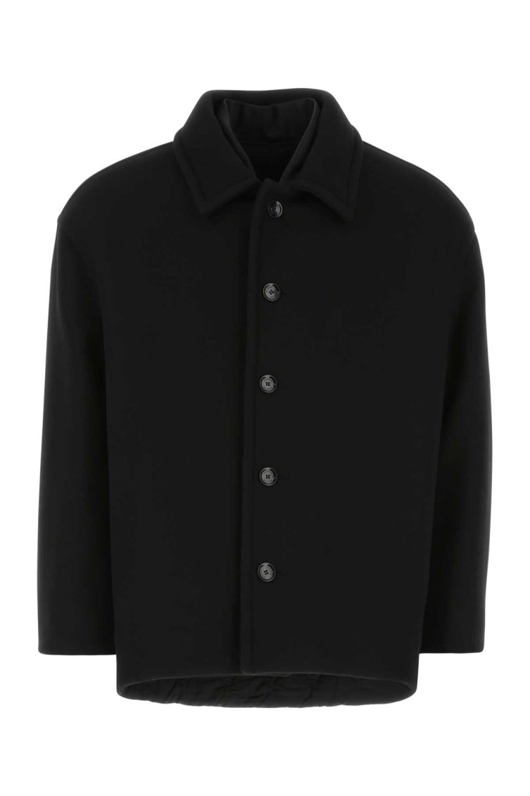 Valentino Elegant Jacket With Long Sleeves And Straight Hemline In Black