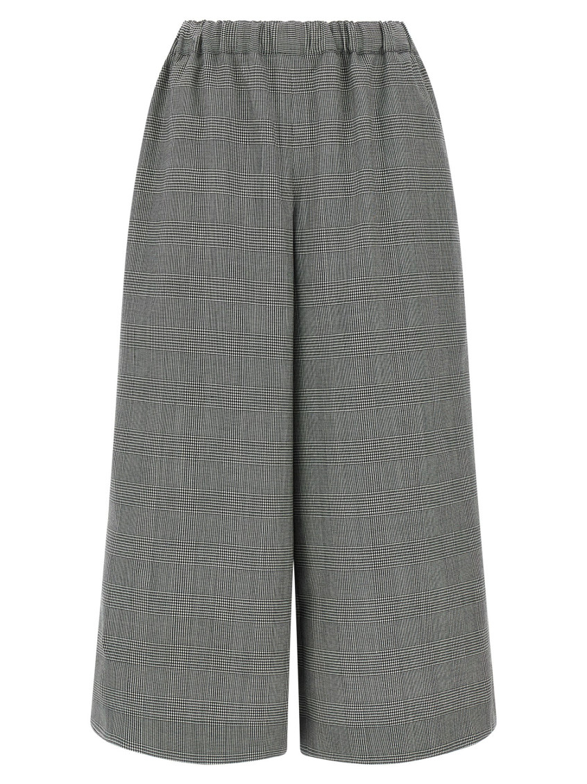 Comme Des Garçons Blackwhite Pied De Poule Wool Pants In Gray