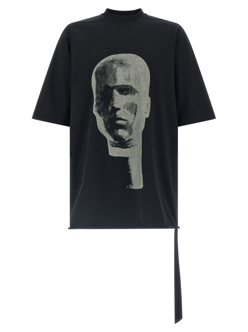 Rick Owens Black Jumbo Ss T T-shirt In Black