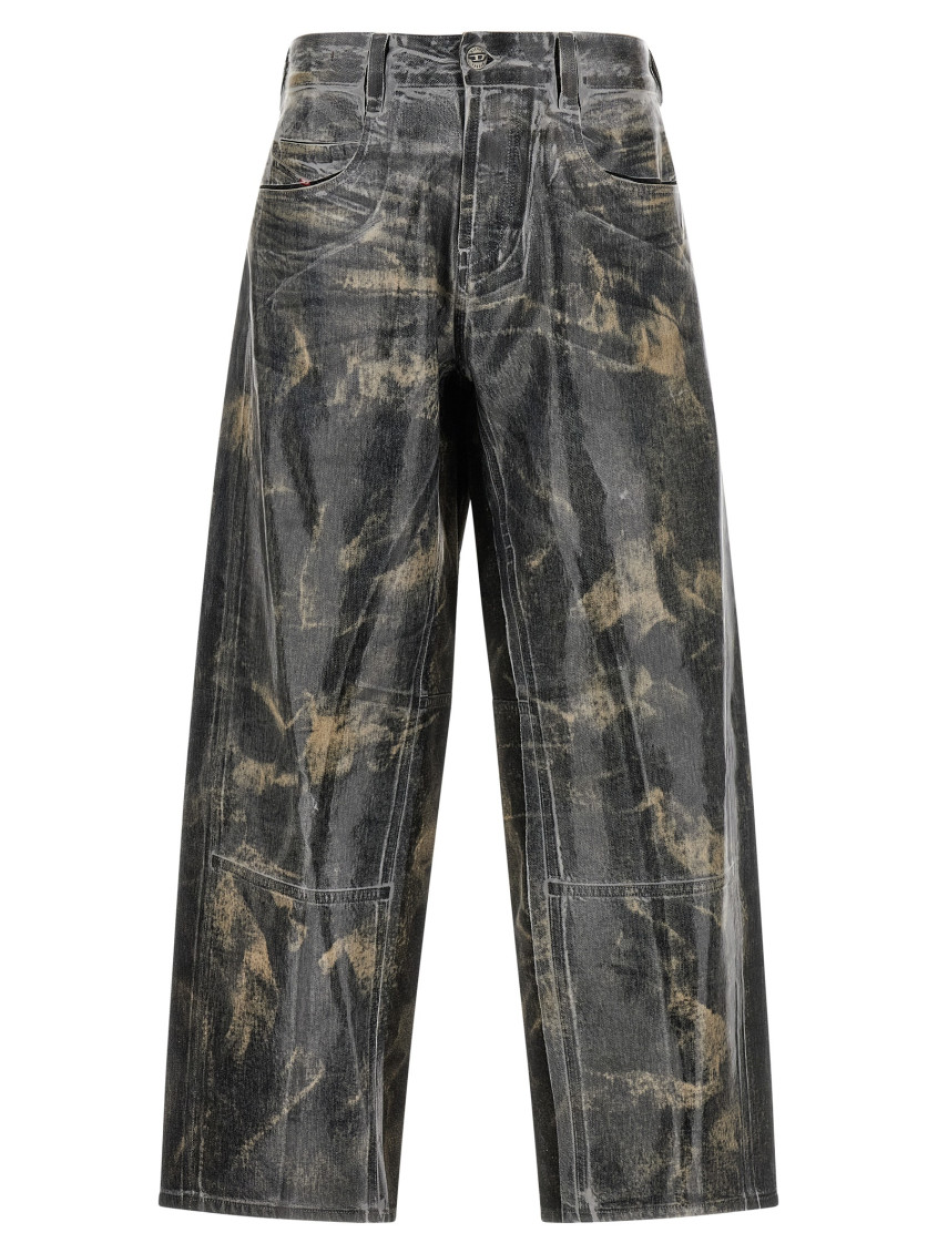 Diesel 1997 D-enim Muc Fsh1 Casual Trousers In Gray