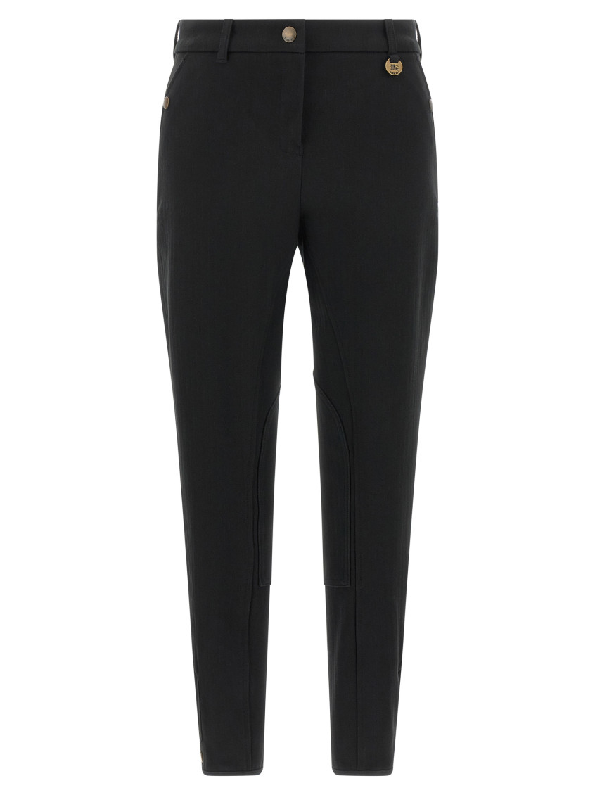 Burberry Tailored Trousers Featuring Button Detailing In Black