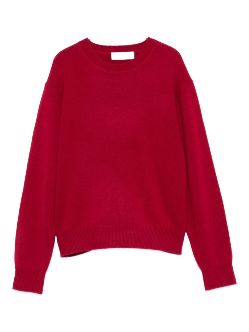 Dunst Wool Crewneck Sweater In Red