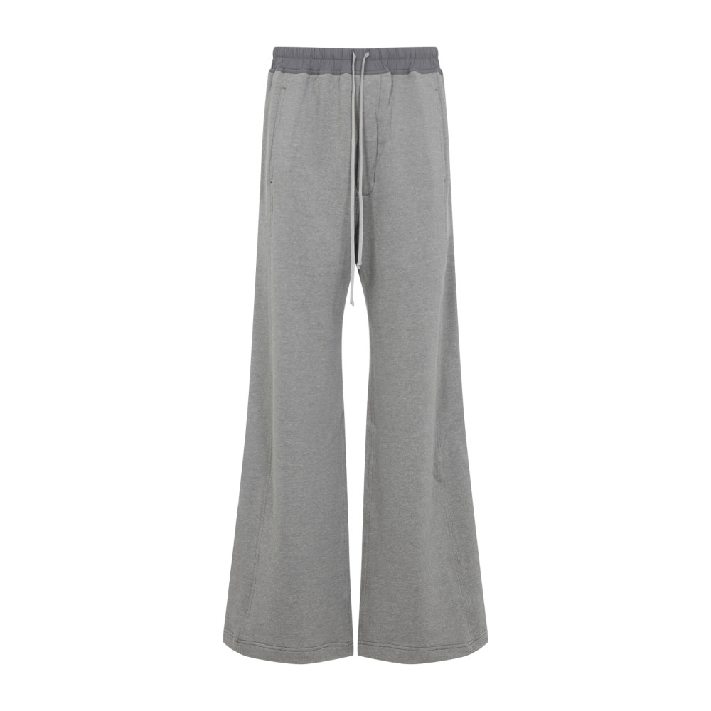 Rick Owens Grey Wide Leg Trousers In Gray