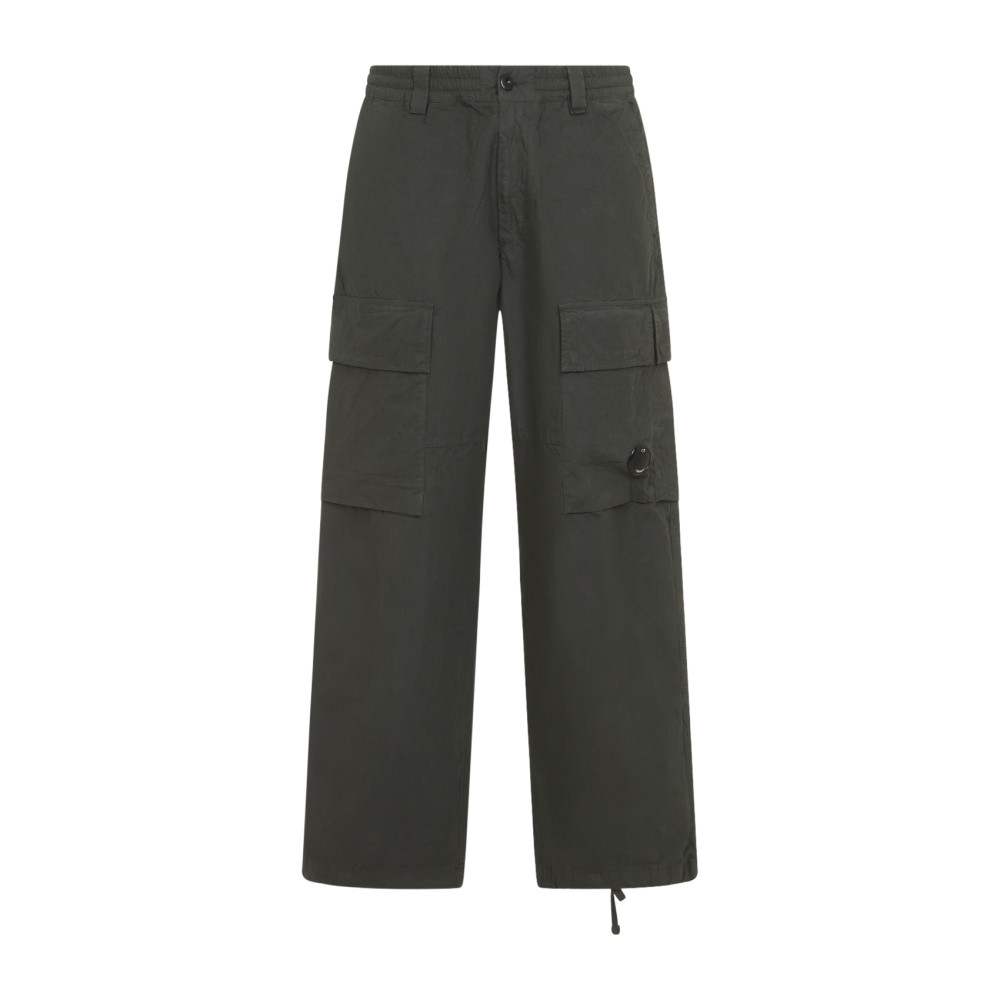 C.p. Company Utility Trousers Featuring Cargo Pockets In Green