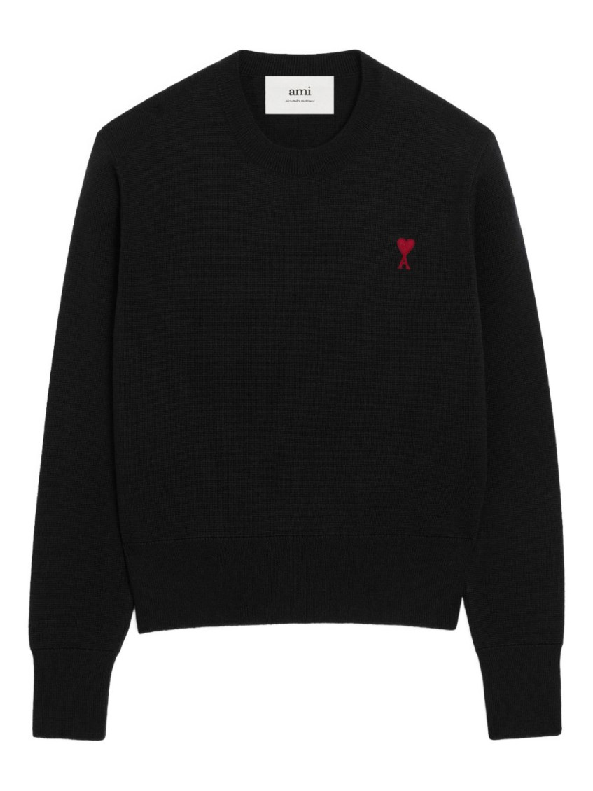 Ami Alexandre Mattiussi Ami Paris Jersey With Logo In Black