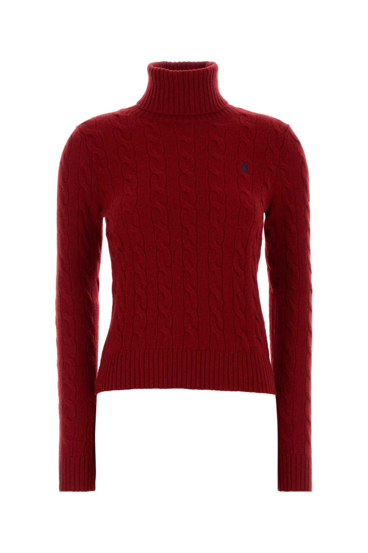 Ralph Lauren Red Logo Sweater In Red