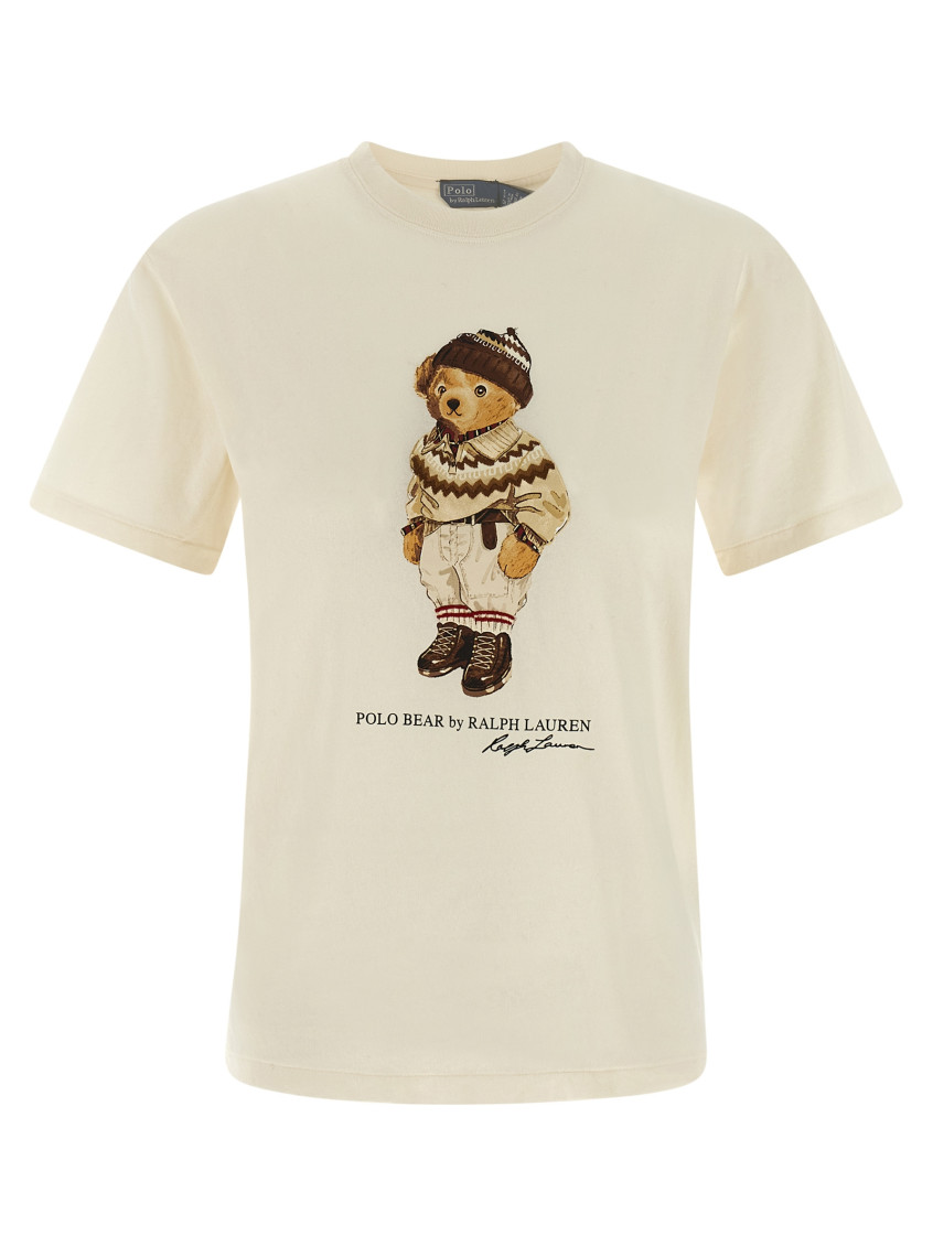 Ralph Lauren Warm White Teddy T-shirt In White