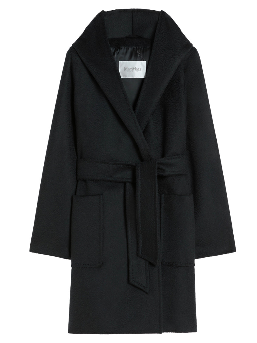 Max Mara Black Robe Long Coat