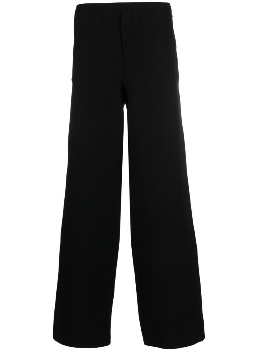 Ferragamo Wide Leg Trousers In Black
