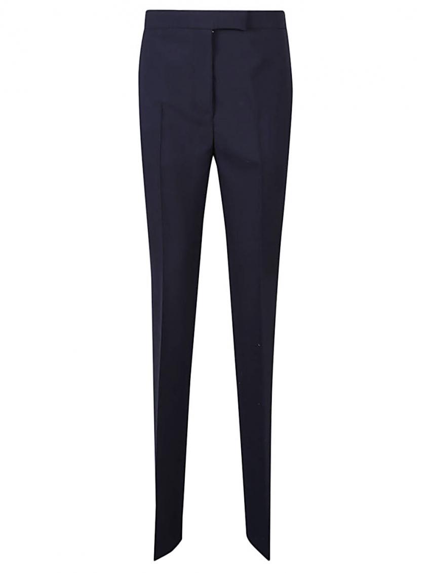 Shop Ferragamo Blue Straight Leg Trousers