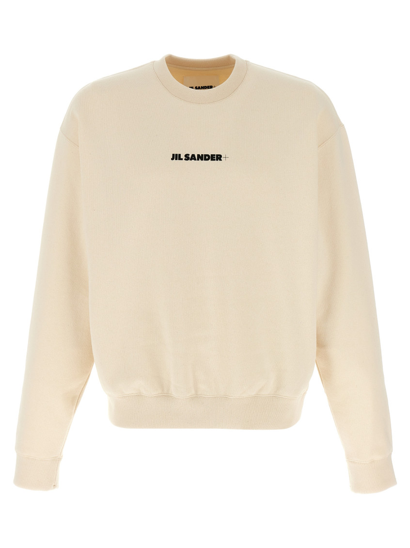 Jil Sander Beige Logo Print T-shirt In Beige