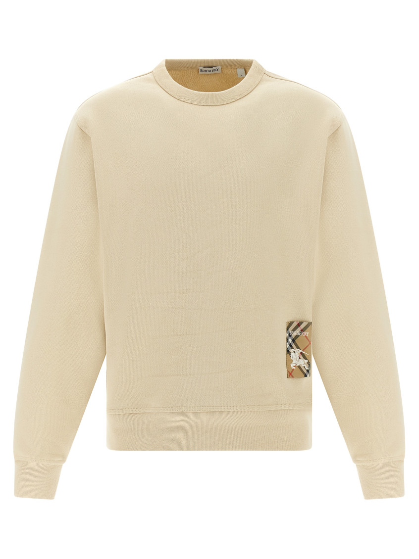 Burberry Beige Logo Sweatshirt In Beige
