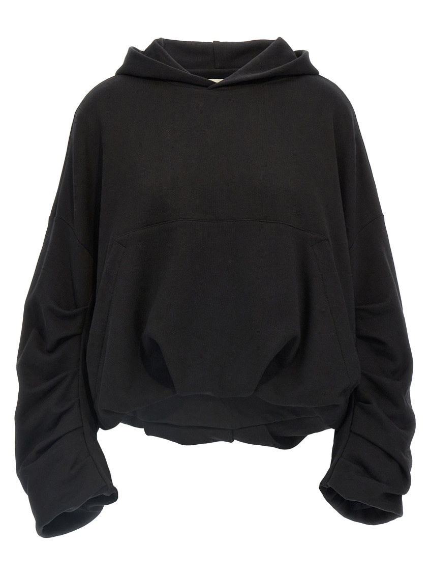 Dries Van Noten Oversized Cotton Jersey Sweatshirt In Black