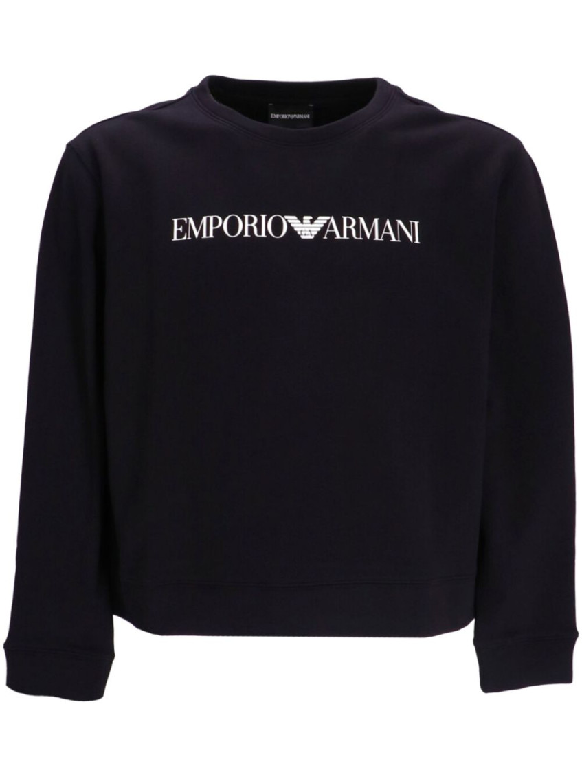 EMPORIO ARMANI BLUE LOGO SWEATSHIRT