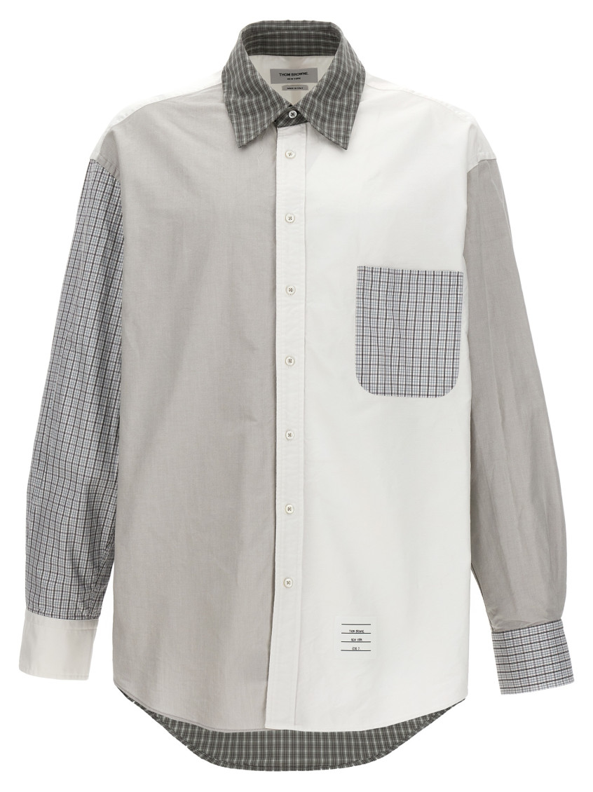 Thom Browne 'funmix Shirt Featuring Multi-pattern Design' In Multicolor