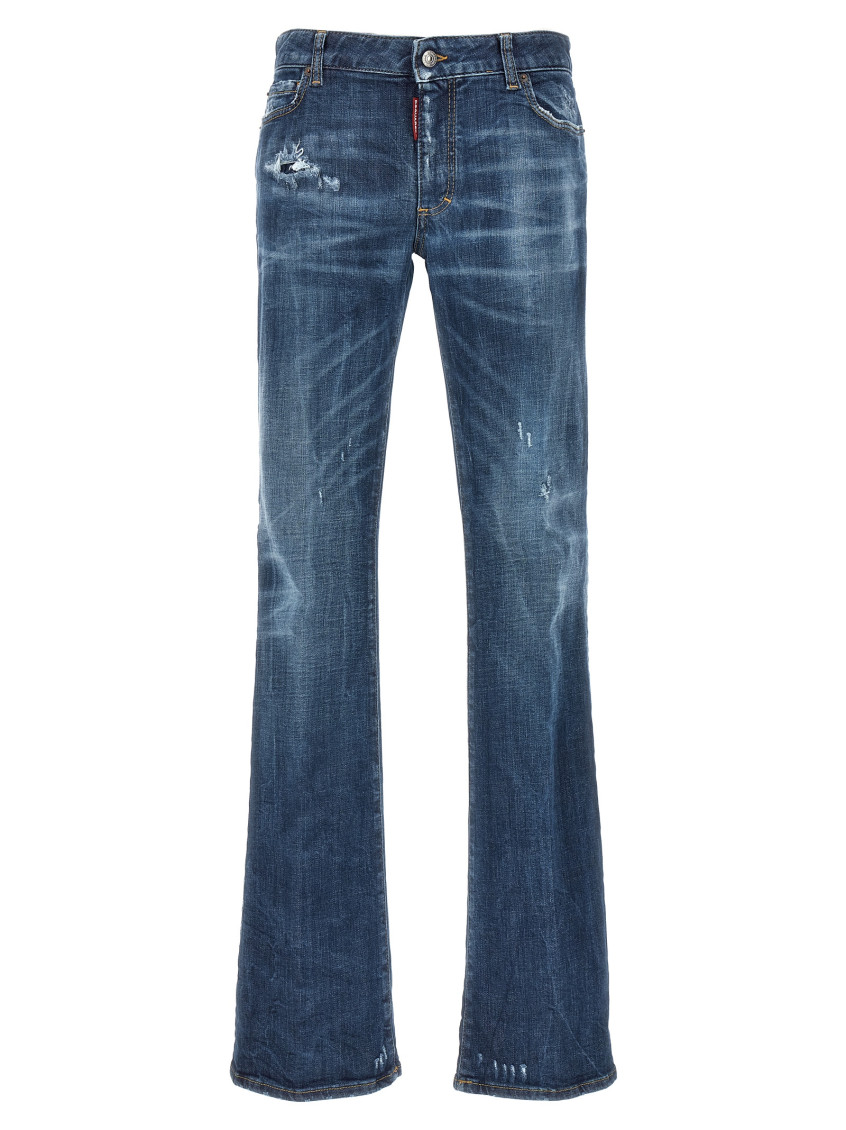 Dsquared2 Navy Blue Flare Jeans