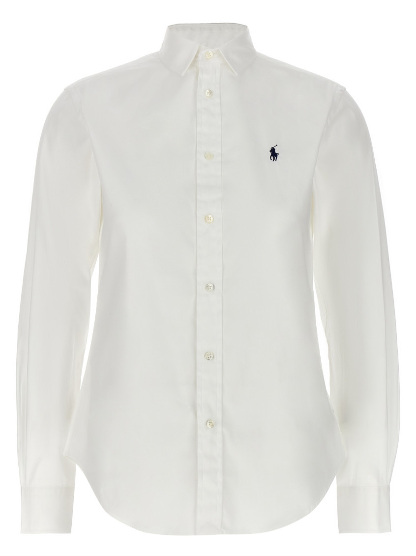 Polo Ralph Lauren Classic Long Sleeves Button Front Shirt Clothing In White