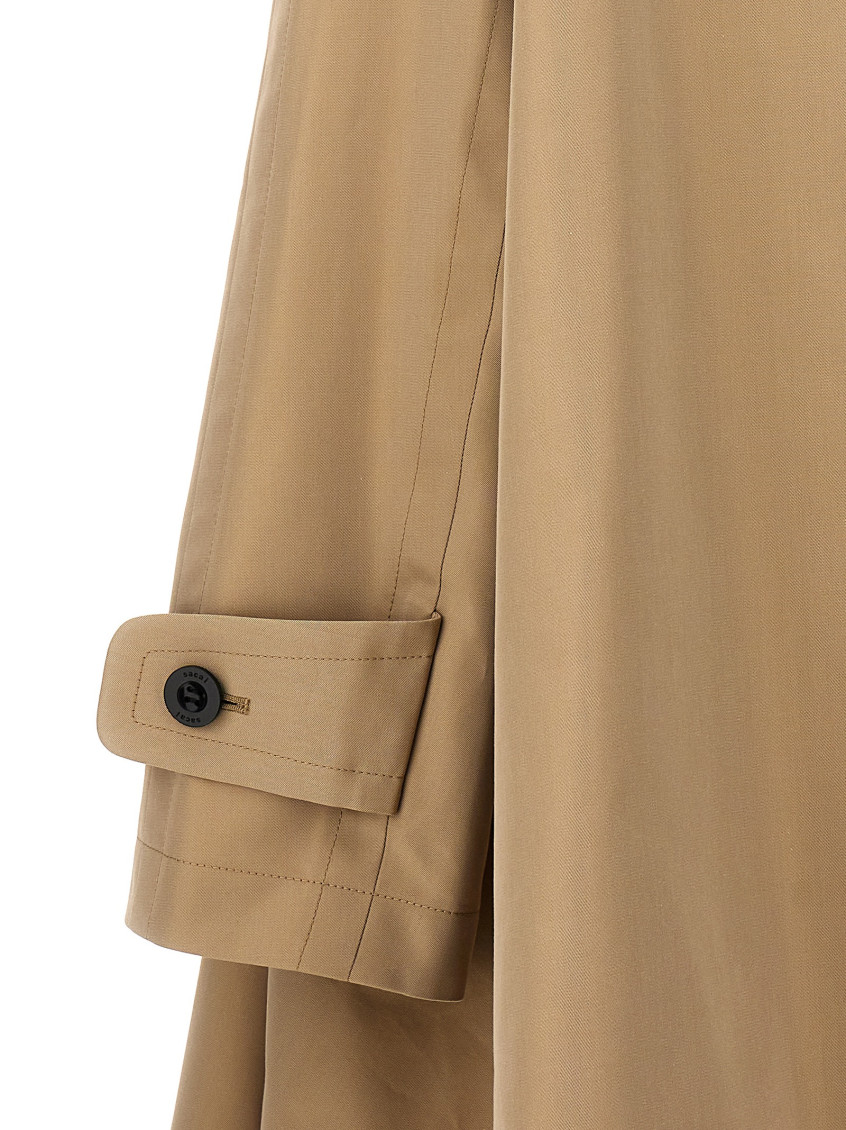 コート SACAI Dress insert trench coat Beige Sacai Beige Dress Insert Trench Coat for Women Online USA at