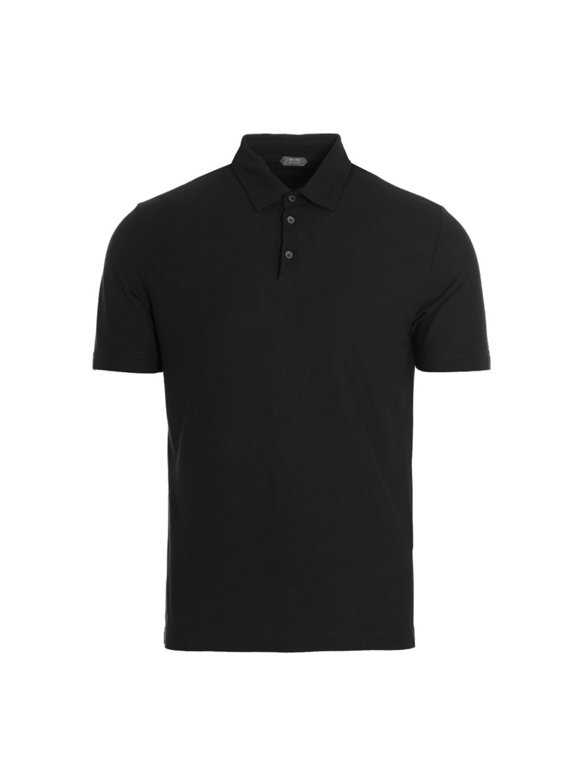 Zanone Short Sleeves Polo Shirt In Black