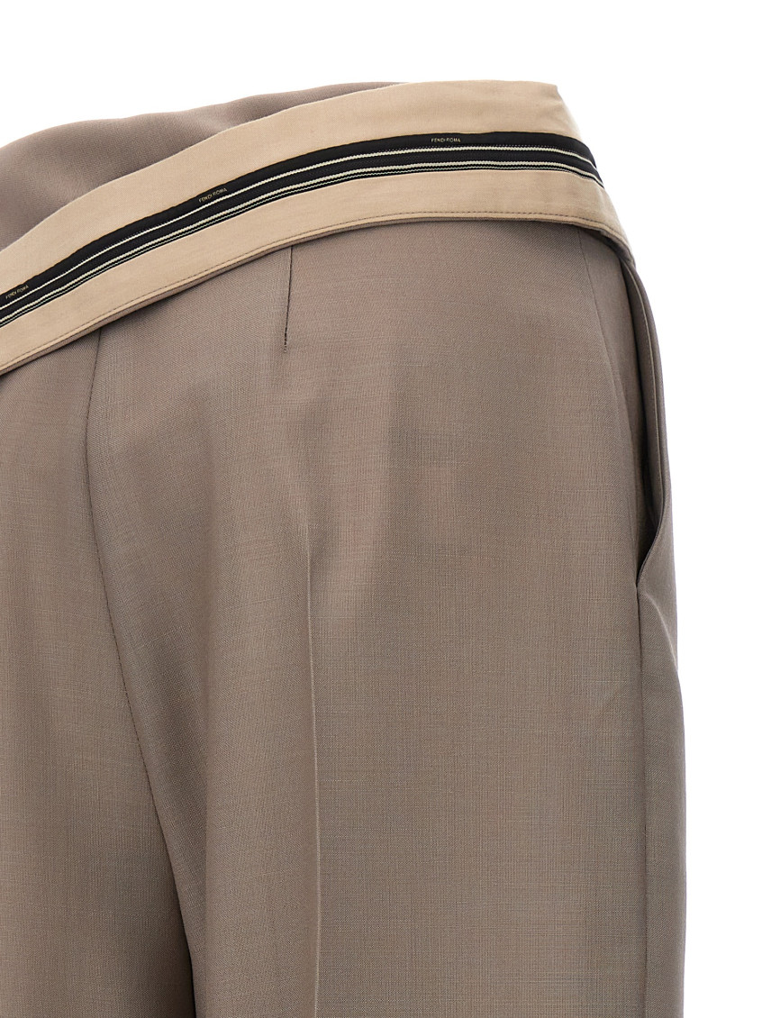 パンツ FENDI Carrot fit pants Fendi Brown Carrot Fit Pants for Women Online USA at Darveys.com
