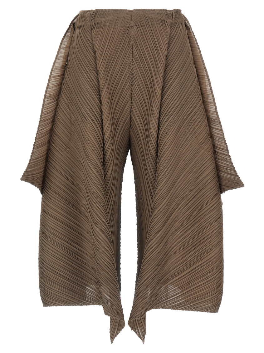 Issey Miyake Brown Flare Pants
