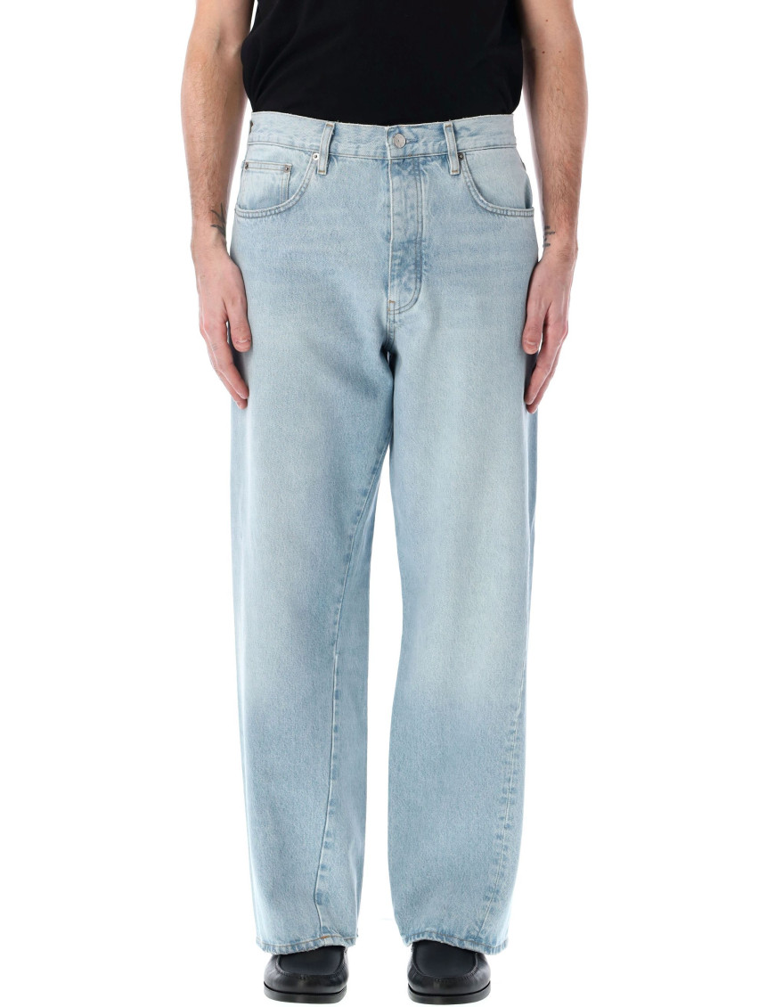 Hello Sunflower Light Blue Wide Leg Jeans