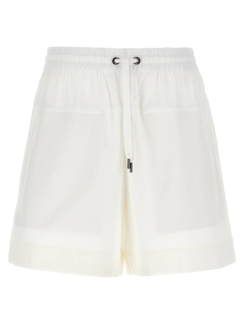 Brunello Cucinelli Paneled Track Bermuda And Short White