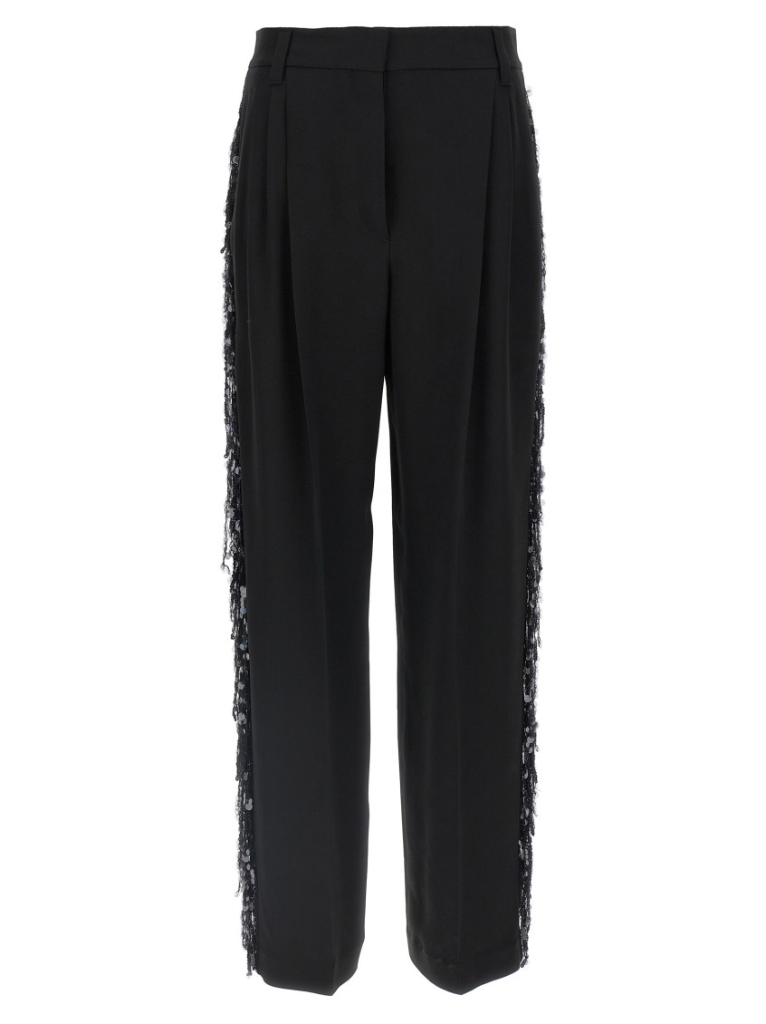 Brunello Cucinelli Sequin Embellished Tailored Trousers