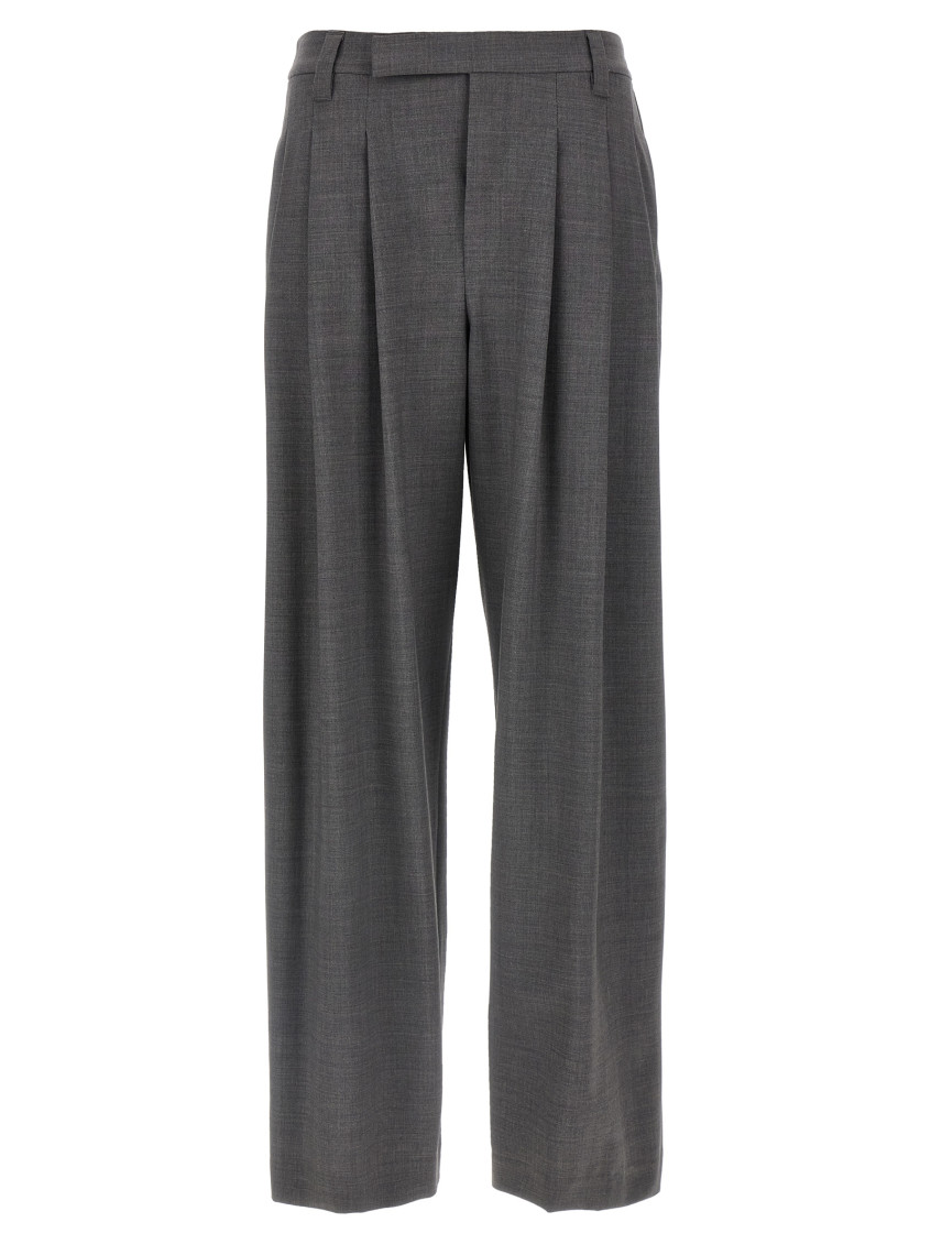 Brunello Cucinelli Sartorial Baggy Pants Gray In Black