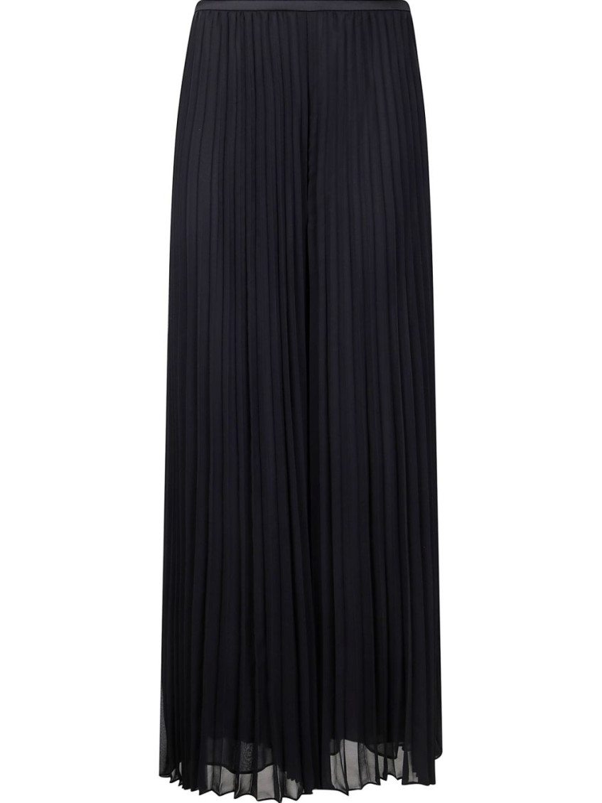 Emporio Armani Pleated Trousers In Technical Georgette