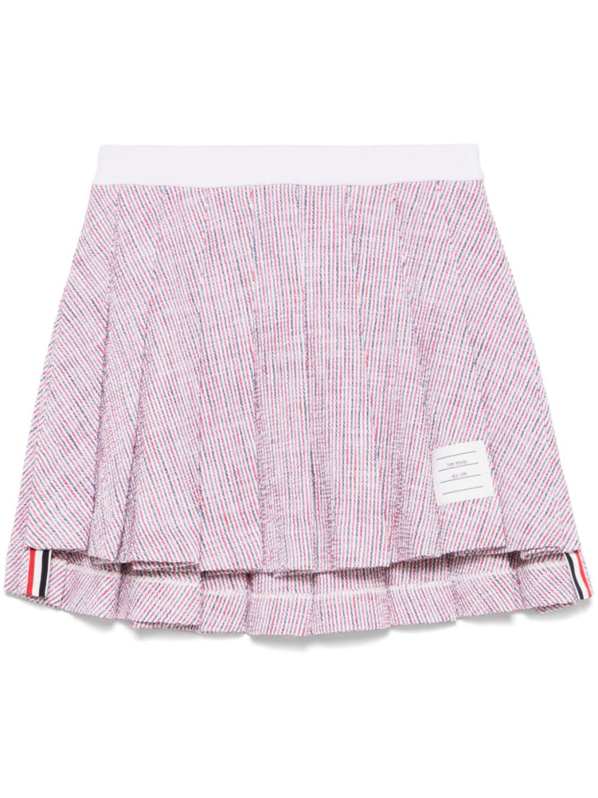 Thom Browne Rwb Cotton Mini Skirt