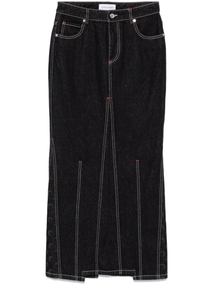 Marine Serre Crescent-moon Maxi Skirt