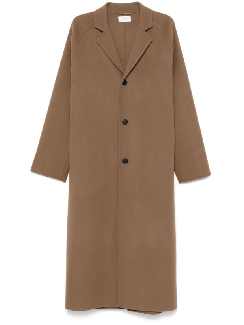 The Row Brown Notched Lapels Long Coat