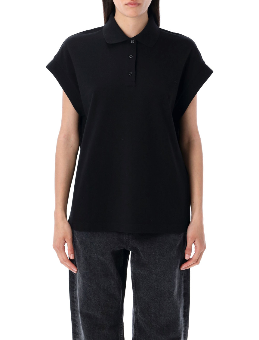 Shop Saint Laurent Black Polo Shirt